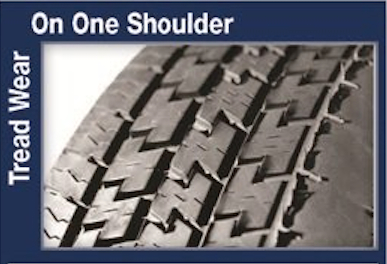 Tread Wear One Shoulder