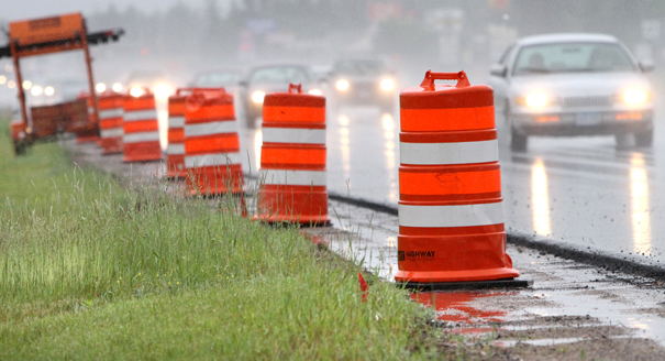 orange barrels