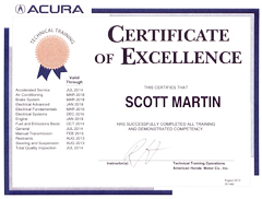 Acura Certified Tech